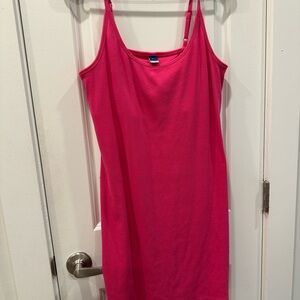 Old Navy Hot Pink Ribbed Dress